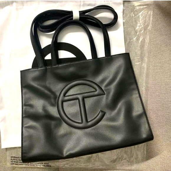 Telfar Handbags - Medium Black Telfar Tote